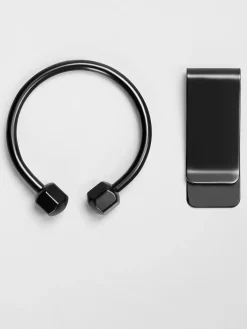 Wallets-Pronto Uomo Key Ring &amp; Money Clip Black