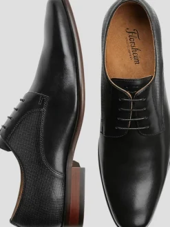 Oxfords|Dress & Formal Shoes-Florsheim Kierland Leather Plain Toe Oxfords Black