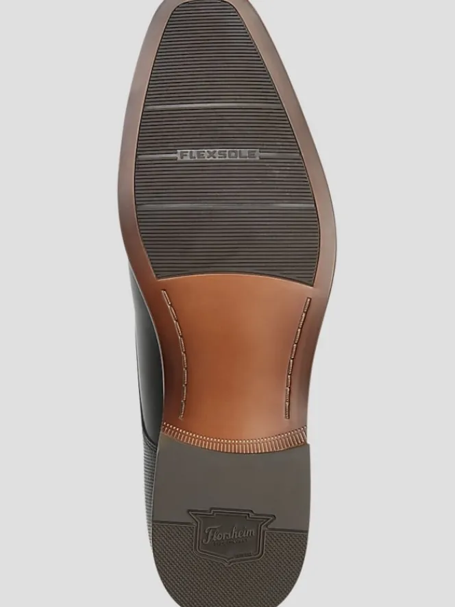 Oxfords|Dress & Formal Shoes-Florsheim Kierland Leather Plain Toe Oxfords Black