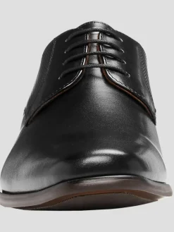 Oxfords|Dress & Formal Shoes-Florsheim Kierland Leather Plain Toe Oxfords Black