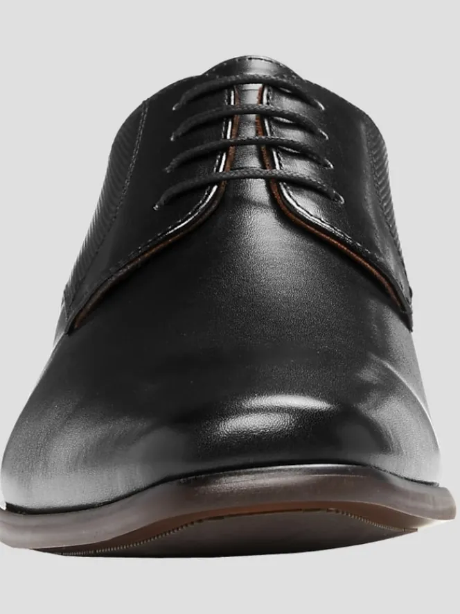 Oxfords|Dress & Formal Shoes-Florsheim Kierland Leather Plain Toe Oxfords Black