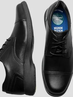Casual Shoes|Casual Shoes-Nunn Bush KORE PRO Bicycle Cap Toe Oxfords Black