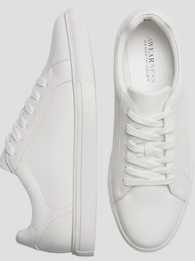 Casual Shoes|Casual Shoes-Awearness Kenneth Cole Lace-Up Leather Low-Top Sneakers Black