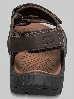 Casual Shoes|Casual Shoes-Nunn Bush Laguna 3-Strap River Sandals Black