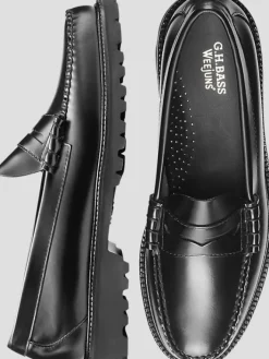 Loafers & Slip-ons|Dress & Formal Shoes-G.H.BASS Larson Lug Weejuns&reg; Loafers Black
