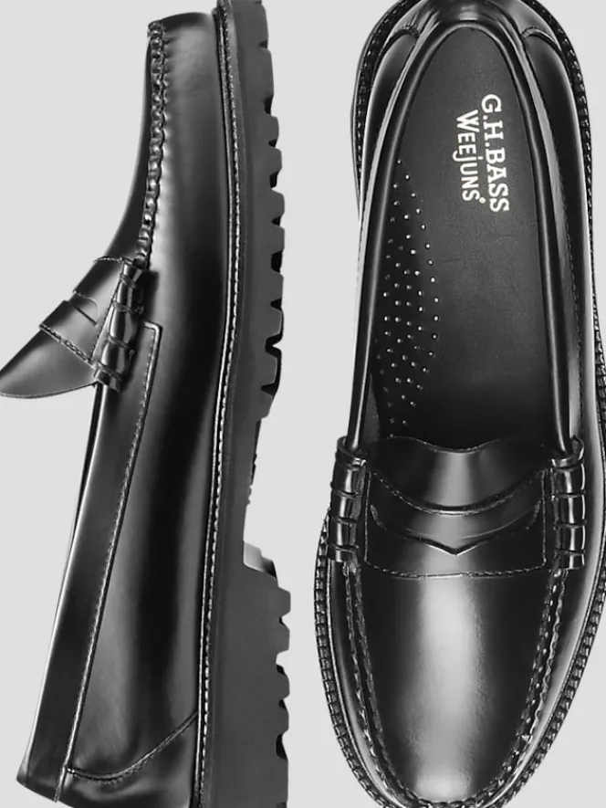 Loafers & Slip-ons|Dress & Formal Shoes-G.H.BASS Larson Lug Weejuns® Loafers Black