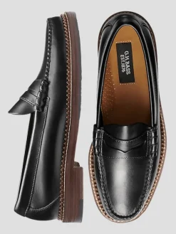 Dress & Formal Shoes|Loafers & Slip-ons-G.H.BASS Larson Weejuns® Moc Toe Loafers Black