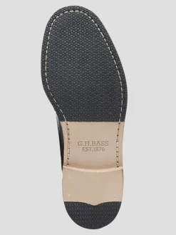 Dress & Formal Shoes|Loafers & Slip-ons-G.H.BASS Larson Weejuns&reg; Moc Toe Loafers Black