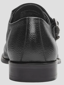 Dress & Formal Shoes-Vintage Foundry Lawrence Leather Monk Strap Dress Shoes Black