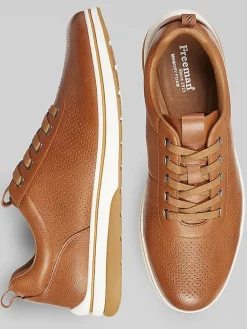 Casual Shoes|Casual Shoes-Freeman Leeland Perforated Sneakers Tan