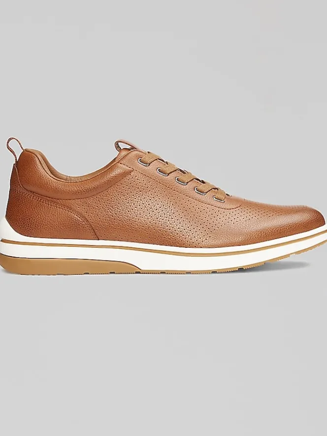 Casual Shoes|Casual Shoes-Freeman Leeland Perforated Sneakers Tan