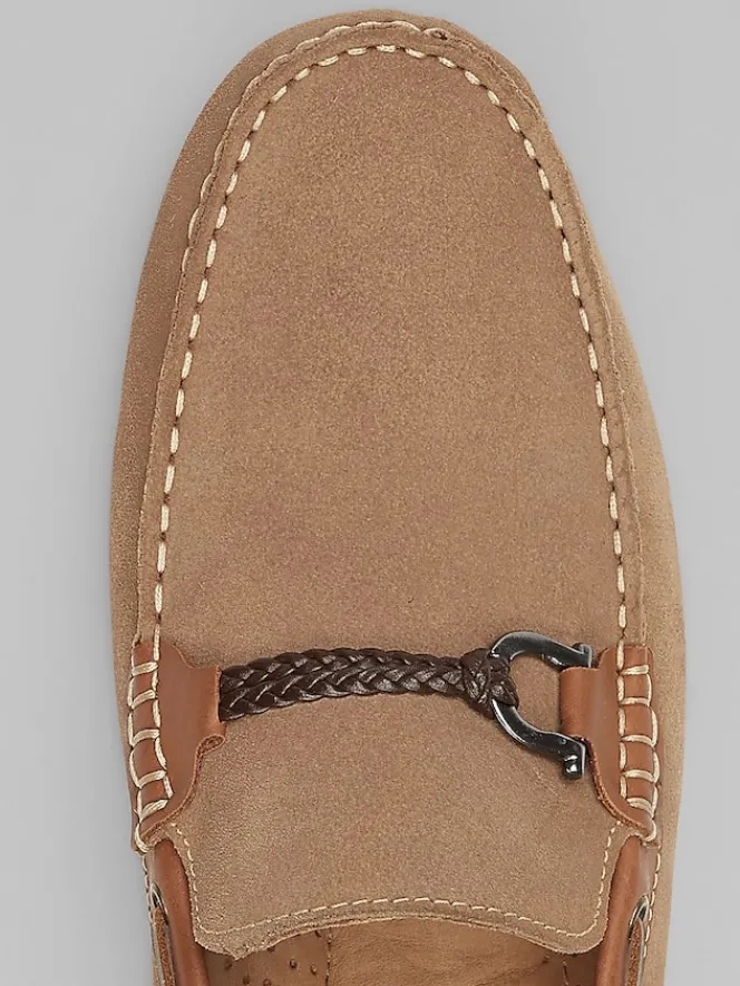 Loafers & Slip-ons|Casual Shoes-Belvedere Louie Suede Bit Driver Black