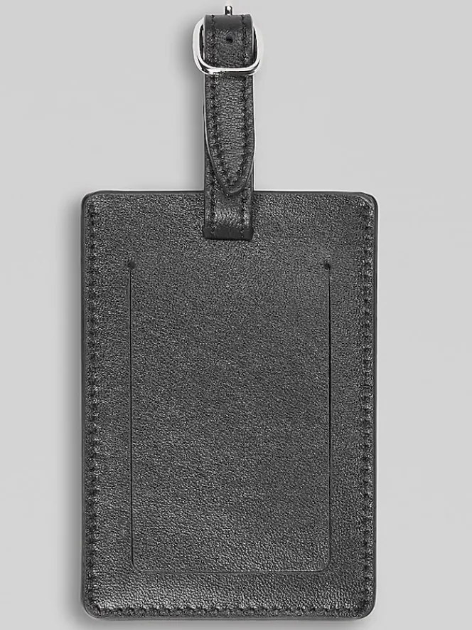 Travel & Luggage-Pronto Uomo Luggage Tag Holder Black