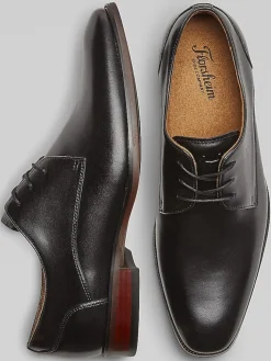 Oxfords|Dress & Formal Shoes-Florsheim Luxe Roseto Plain Toe Oxfords Black