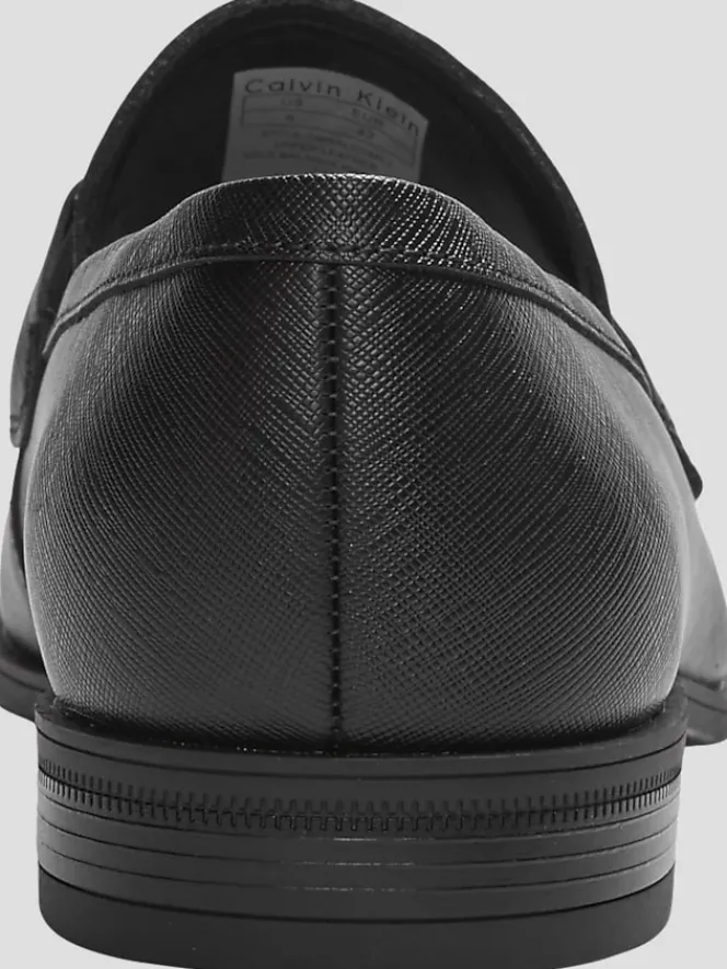 Loafers & Slip-ons-Calvin Klein Malcome Leather Bit Loafers Black