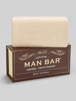 Cologne & Skincare-San Francisco Soap Co. Man Bar Exfoliating Cardamom & Juniper Bar Soap Misc