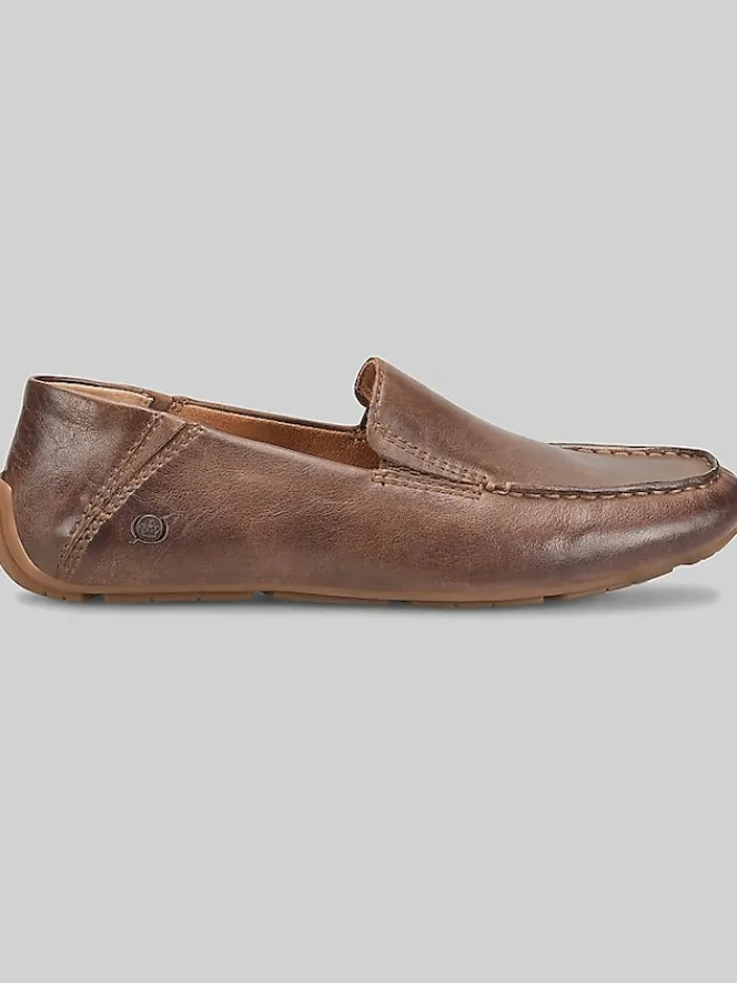 Loafers & Slip-ons|Casual Shoes-Born Shoes Marcel Moc Toe Loafers Brown Cognac