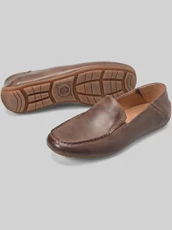 Loafers & Slip-ons|Casual Shoes-Born Shoes Marcel Moc Toe Loafers Brown Cognac