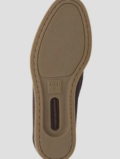 Loafers & Slip-ons-Frye Mason Leather Moc Toe Loafers Brown