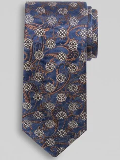 Ties-Joseph Abboud Medallion and Vines Tie Black