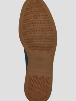 Loafers & Slip-ons-Vintage Foundry Menahan Suede Penny Loafers Navy