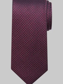 Ties-Calvin Klein Micro Dot Narrow Tie Berry