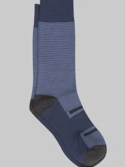 Socks-Pronto Uomo Micro Stripe Pima Cotton Dress Socks, 1-pair Black