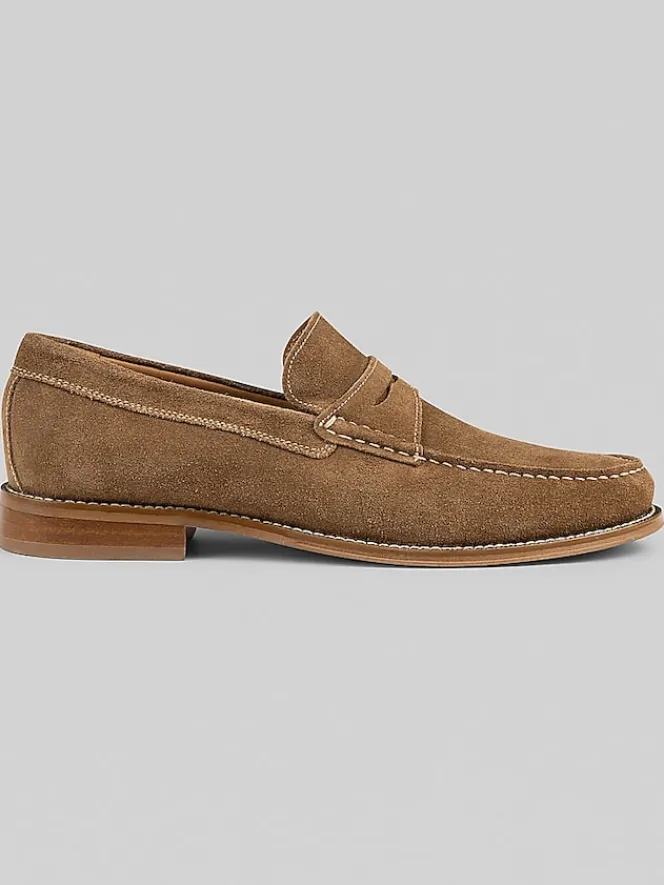 Loafers & Slip-ons-Donald Pliner Miles Penny Loafers Dark Taupe