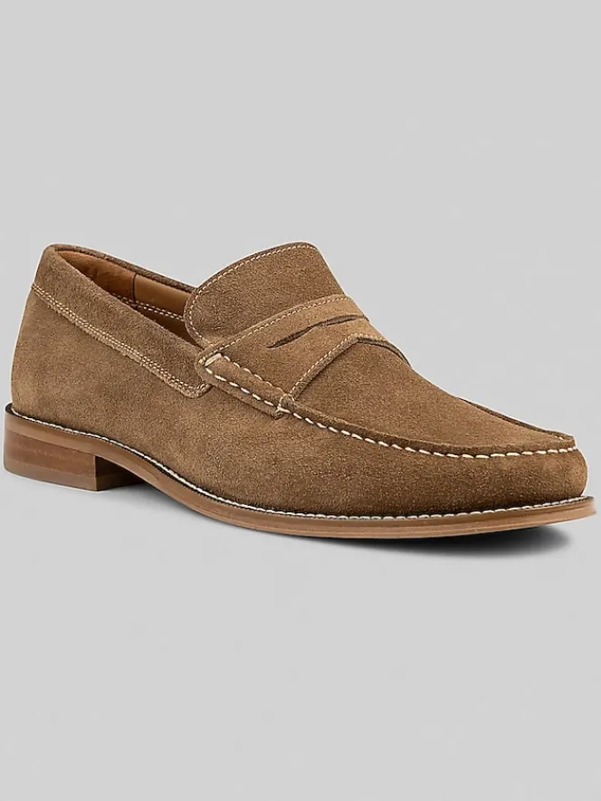 Loafers & Slip-ons-Donald Pliner Miles Penny Loafers Dark Taupe