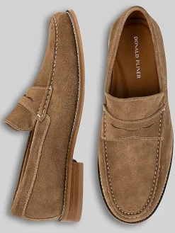 Loafers & Slip-ons-Donald Pliner Miles Penny Loafers Dark Taupe