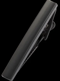 Formal Accessories|Jewelry-Pronto Uomo Minimalist Metal Dip Curve Tie Bar Black
