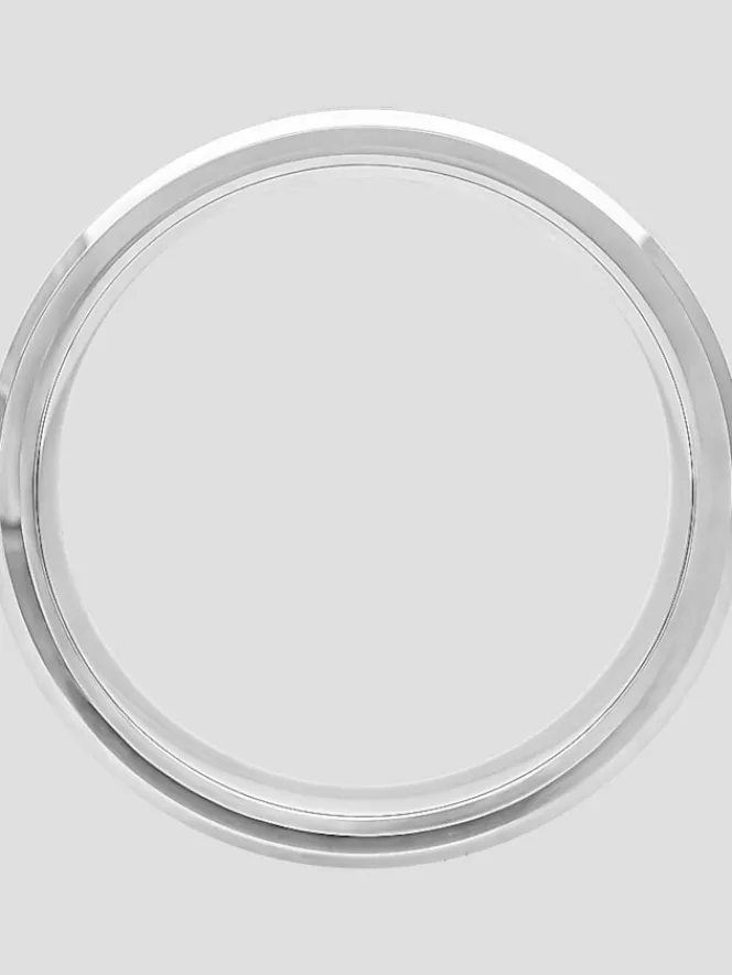 Jewelry|Tie Bars & Cufflinks-Gtx 8mm Hammered Center Tungsten Carbide Band Gunmetal