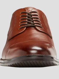 Oxfords|Dress & Formal Shoes-Cole Haan Modern Essentials Leather Cap Toe Oxfords Cognac