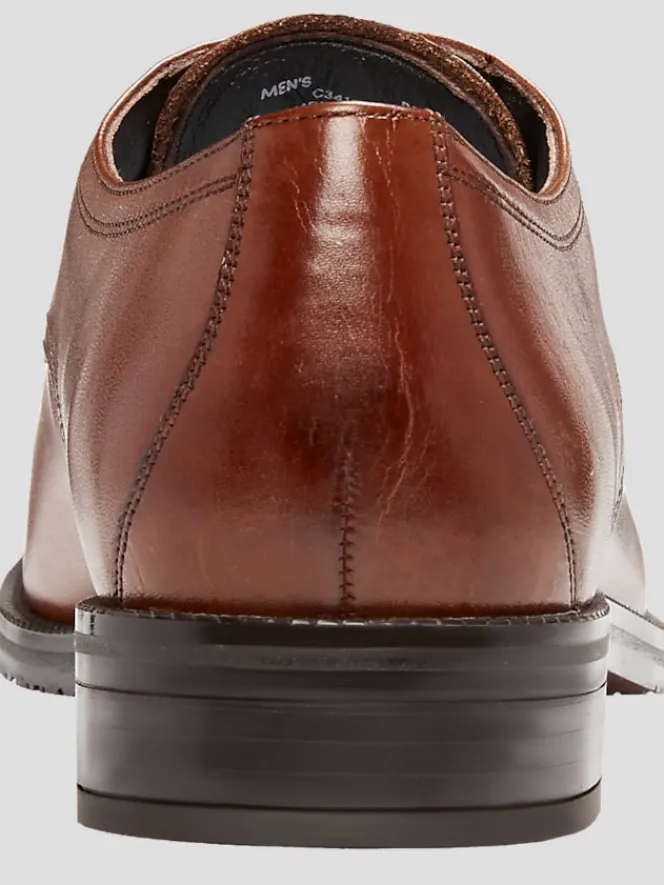 Oxfords|Dress & Formal Shoes-Cole Haan Modern Essentials Leather Cap Toe Oxfords Cognac