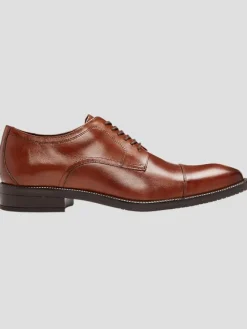 Oxfords|Dress & Formal Shoes-Cole Haan Modern Essentials Leather Cap Toe Oxfords Cognac