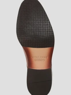 Oxfords|Dress & Formal Shoes-Cole Haan Modern Essentials Leather Cap Toe Oxfords Cognac