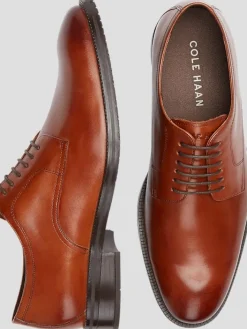 Oxfords|Dress & Formal Shoes-Cole Haan Modern Essentials Leather Plain Toe Oxfords Black