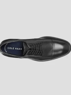 Oxfords|Dress & Formal Shoes-Cole Haan Modern Essentials Leather Waterproof Cap Toe Oxfords Black