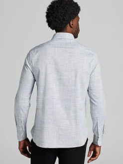 Button Up Shirts|Casual Shirts-Joseph Abboud Modern Fit Button Up Shirt Navy