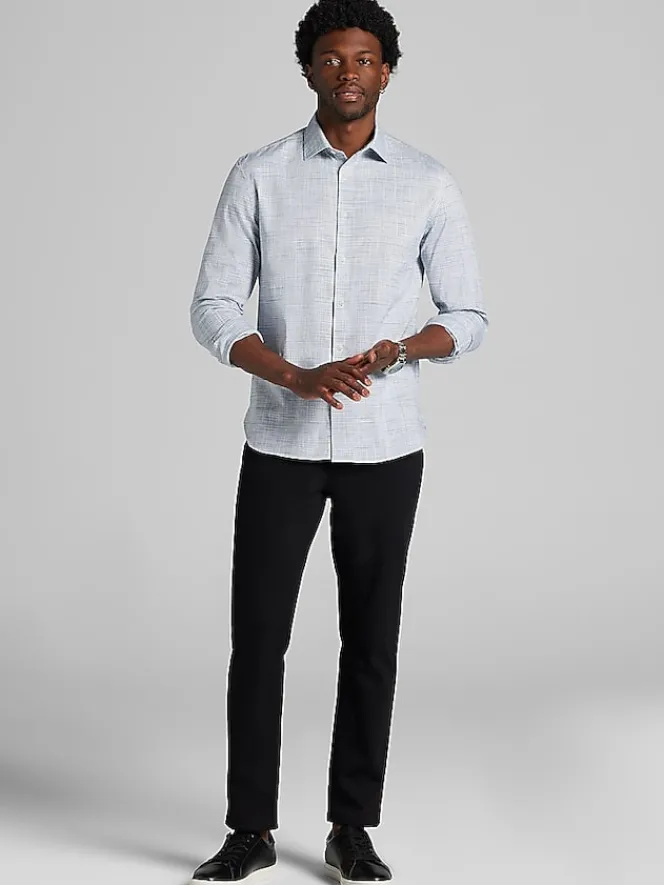 Button Up Shirts|Casual Shirts-Joseph Abboud Modern Fit Button Up Shirt Navy