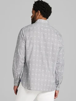 Button Up Shirts|Casual Shirts-Joseph Abboud Modern Fit Button Up Shirt Grey