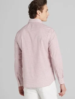 Button Up Shirts|Casual Shirts-Joseph Abboud Modern Fit Button Up Shirt Red