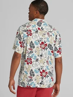 Button Up Shirts|Casual Shirts-Pronto Uomo Modern Fit Camp Shirt Multi