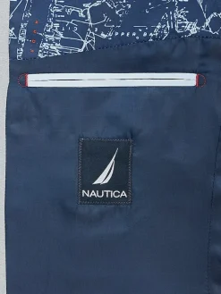 Sport Coats|Sport Coats-Nautica Modern Fit ChambRayon Sport Coat Blue/Postman