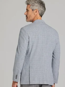 Sport Coats|Sport Coats-JOE Joseph Abboud Modern Fit Check Sport Coat Gray Check