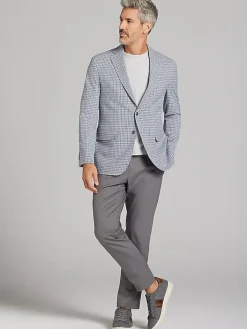 Sport Coats|Sport Coats-JOE Joseph Abboud Modern Fit Check Sport Coat Gray Check