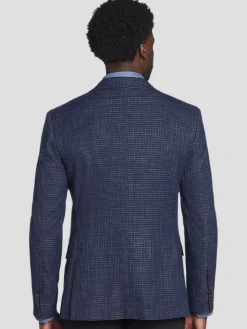 Sport Coats|Sport Coats-Awearness Kenneth Cole Modern Fit Check Sport Coat Blue Check