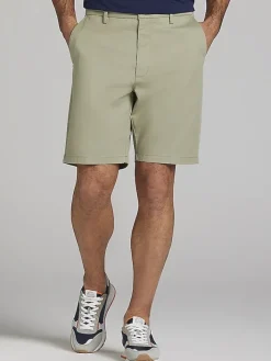 Big & Tall Jeans|Shorts-Joseph Abboud Modern Fit Comfort Stretch Flat Front Shorts Bright White