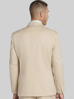 Suit Separates|3-piece Suits-Tommy Hilfiger Modern Fit Cotton Blend Suit Jacket Khaki