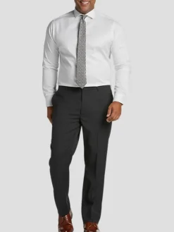 Dress Pants|Big & Tall Pants-Awearness Kenneth Cole Modern Fit Dress Pants Black Solid